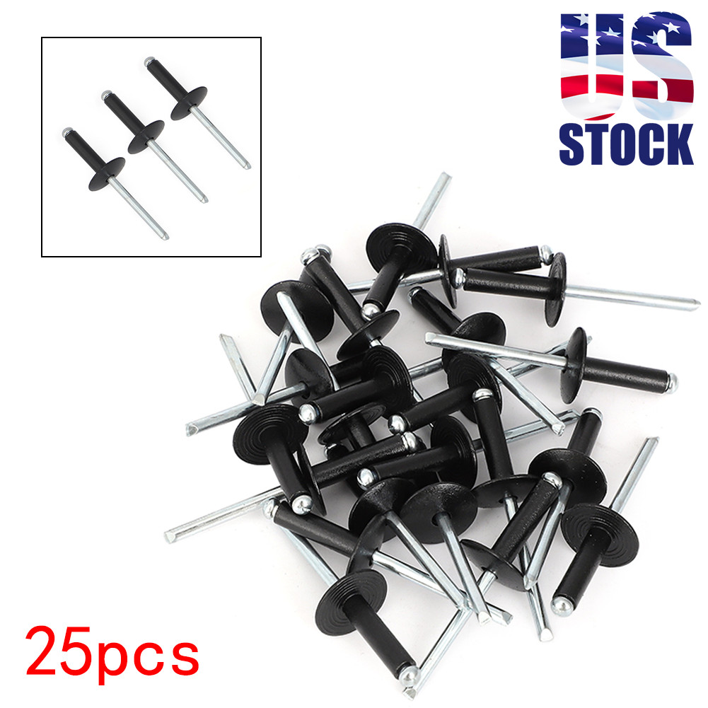US 25pc Pop Rivet Black Aluminum Set 3/16 for Ski Doo SKI-DOO 293150108 Replace