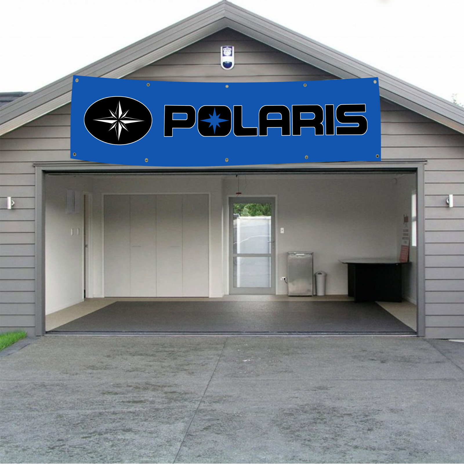 Polaris Snowmobile Banner 2×8 FT Racing Car Show Flags Garage Shop Wall Decor US