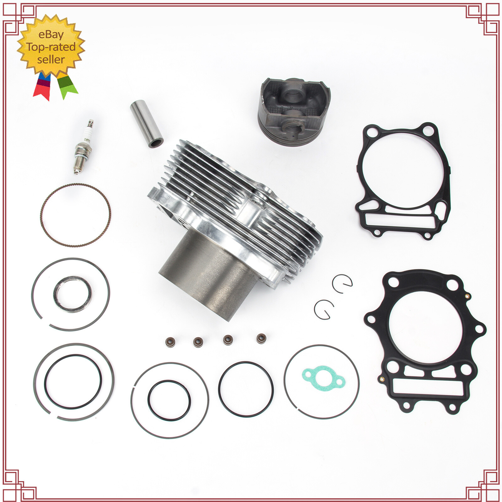 Cylinder Top End Kit w/Head Gasket Set For Artic Cat 400 4×4 Automatic Manual US