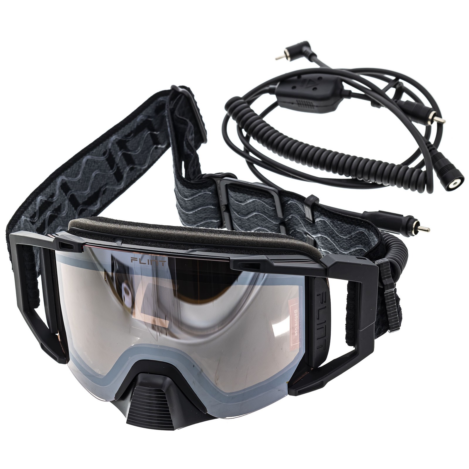 Ski-Doo Flint Radiant Snowmobile Goggles Snocross Heated Anti Fog Scratch