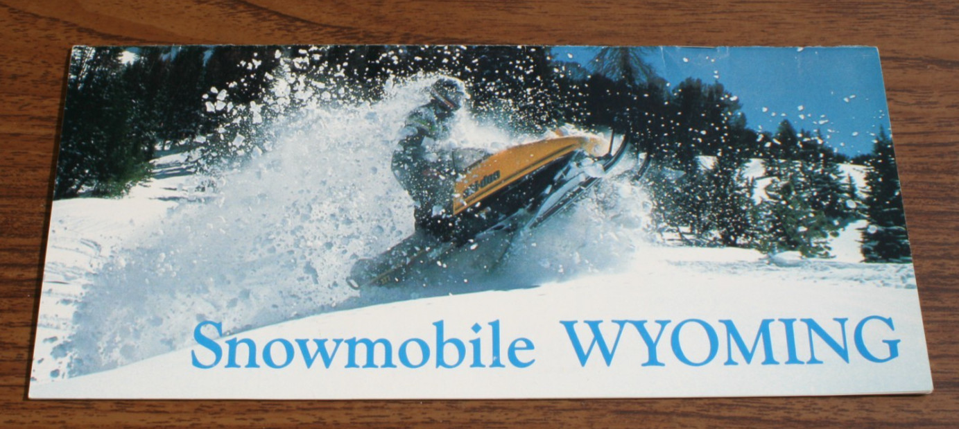 Snowmobile Wyoming pamphlet