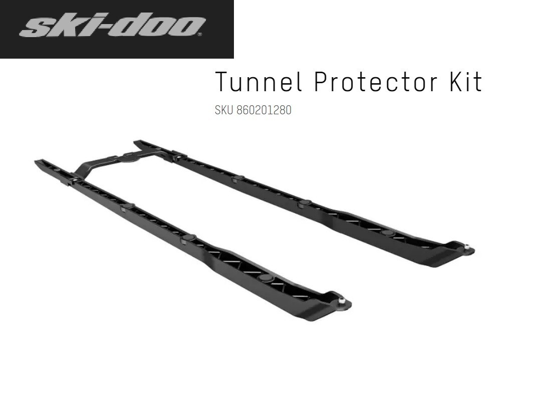 BRP Ski-Doo REV Gen4/Gen4 Wide Tunnel Protectors Set- Black-860201280