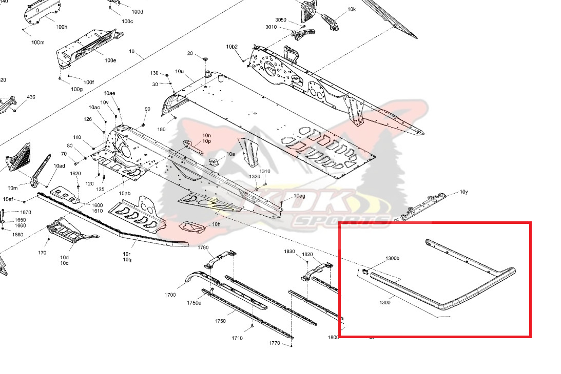 LYNX RAVE RE 3500 REAR BUMBER 518332976 (SHOP)