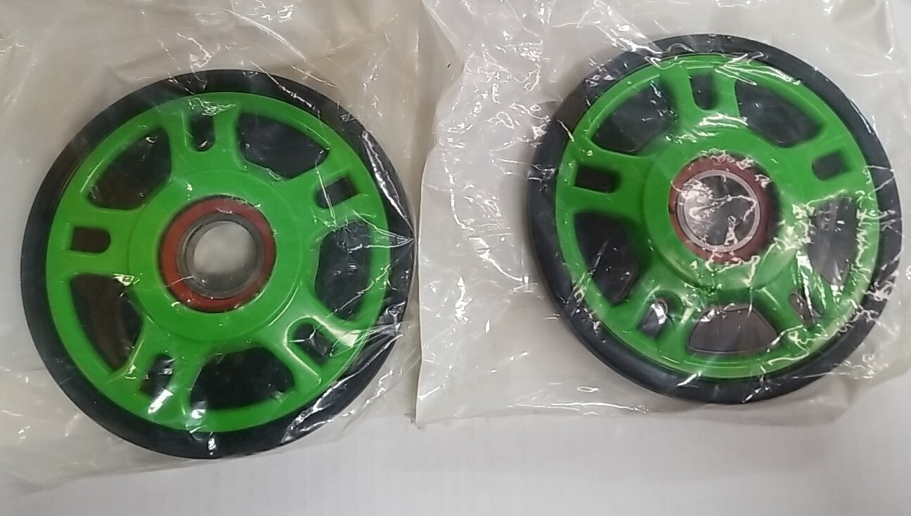 NEW OEM ARCTIC CAT 2 GREEN IDLER WHEEL 5.63″ SPOKED ARTIC 1604-987