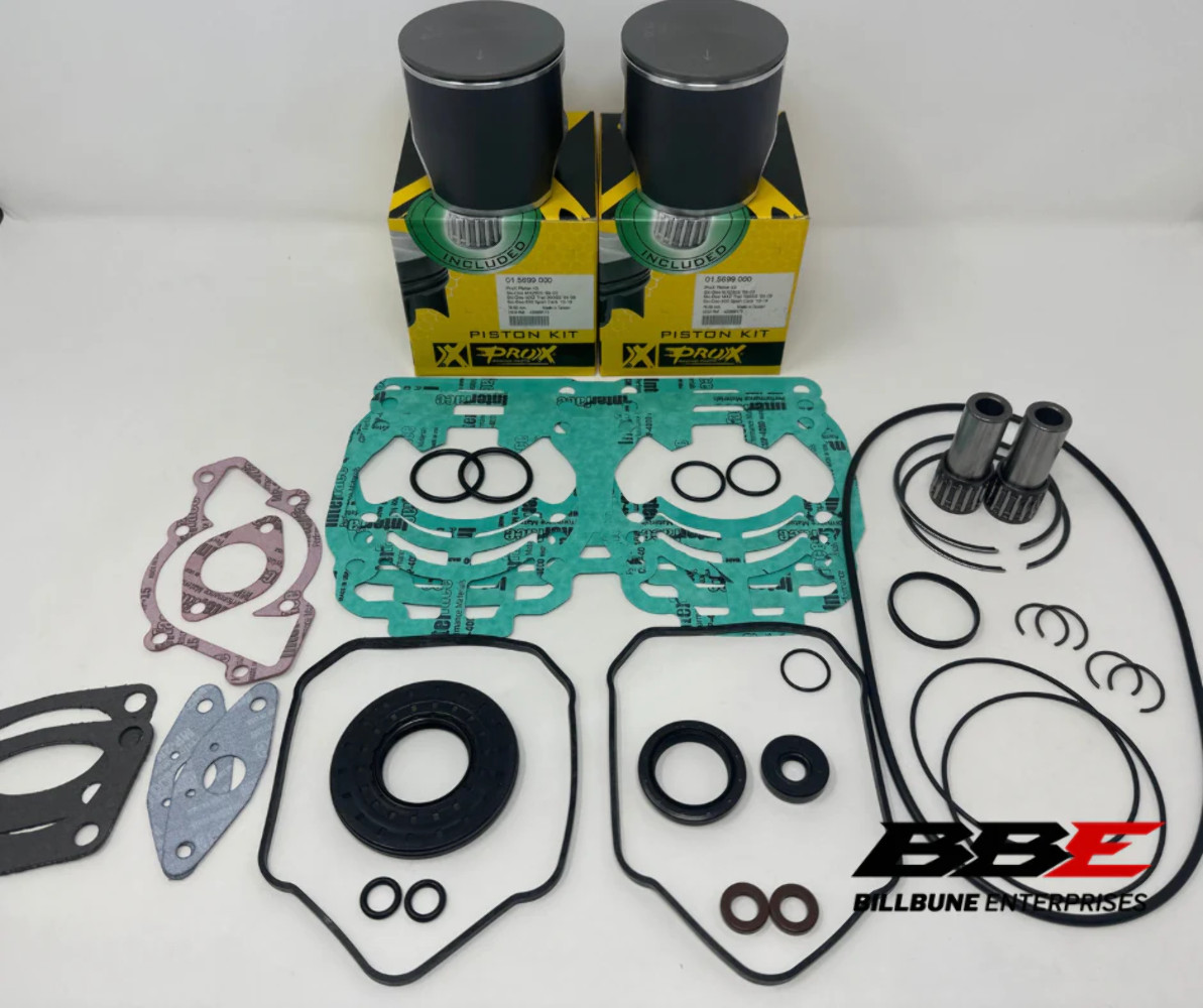 ‘03-‘19 Ski-Doo MXZ 600 Rebuild Kit Stock 76mm Pistons, Gaskets, Seals, 500 SS