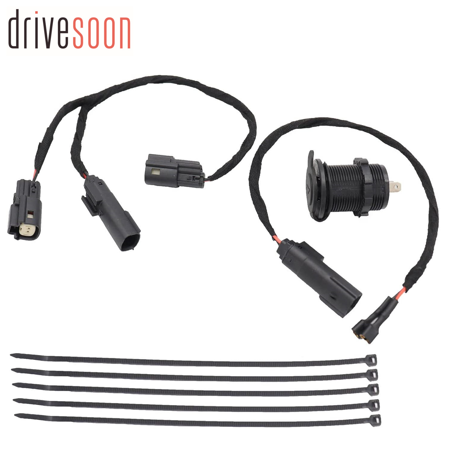 New 860201261 Ski-Doo USB Plug with Dual Ports Fit for Ski-Doo REV Gen4 Vehicle