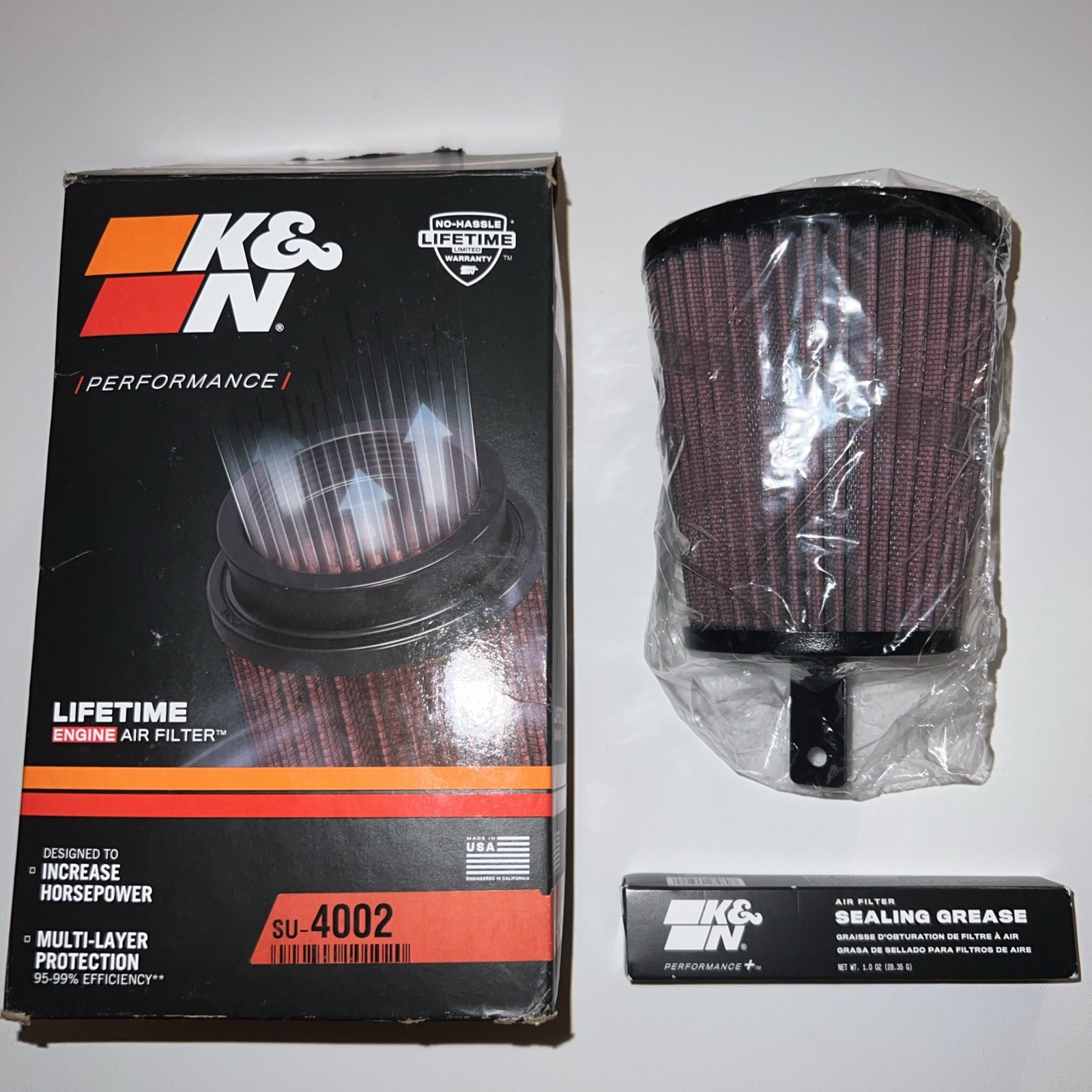 K&N Air Filter SU-4002 Compatible w/2003-2012 Artic Cat/Kawasaki Increase Power