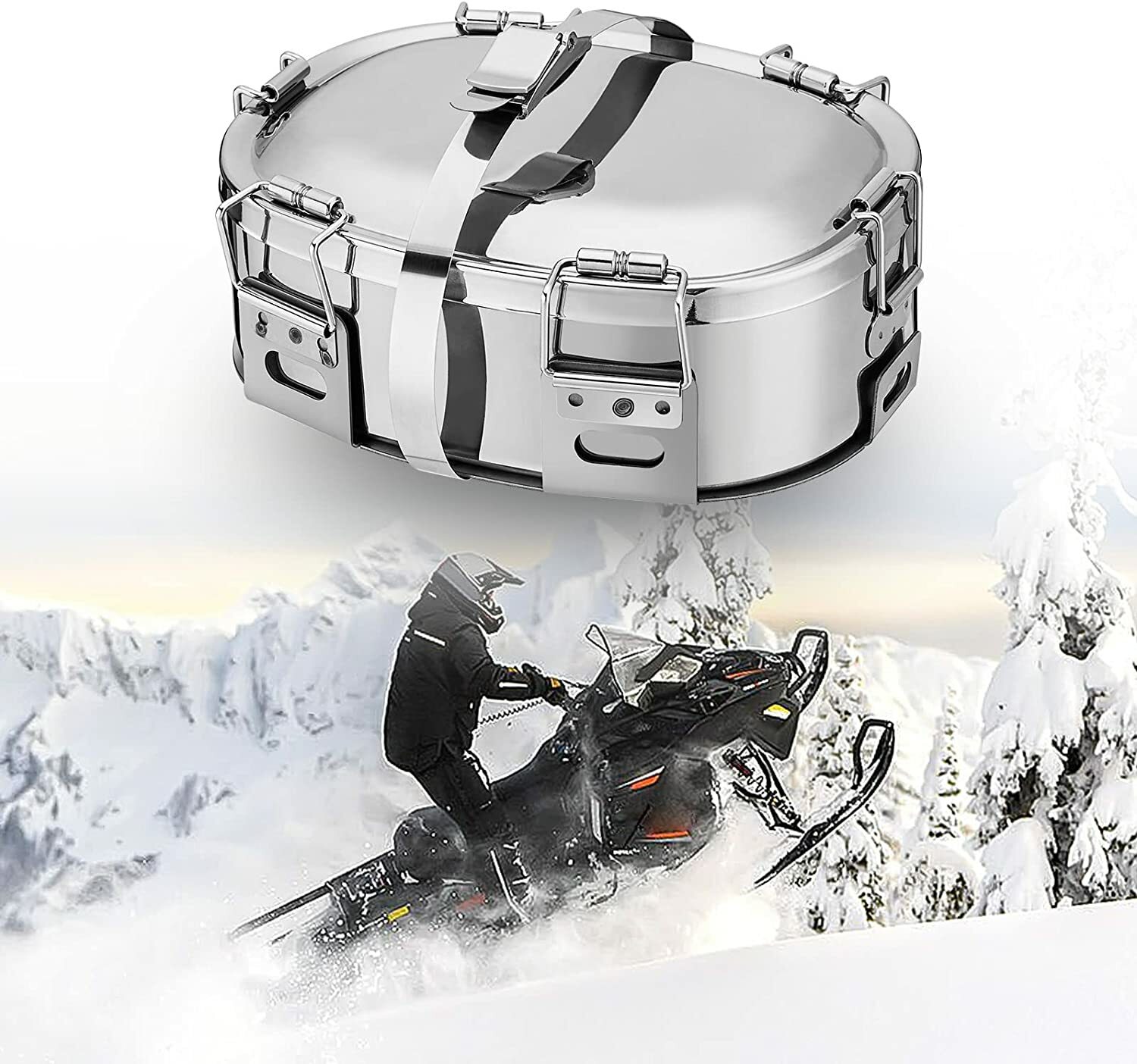 Snowmobile Muffler Food Warmer Exhaust Cooker for Polaris Automobiles Motorcycle