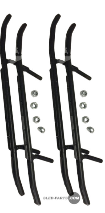 (2) Pairs of 6″ carbide for Ski-Doo Pilot ski (4 carbides as show)