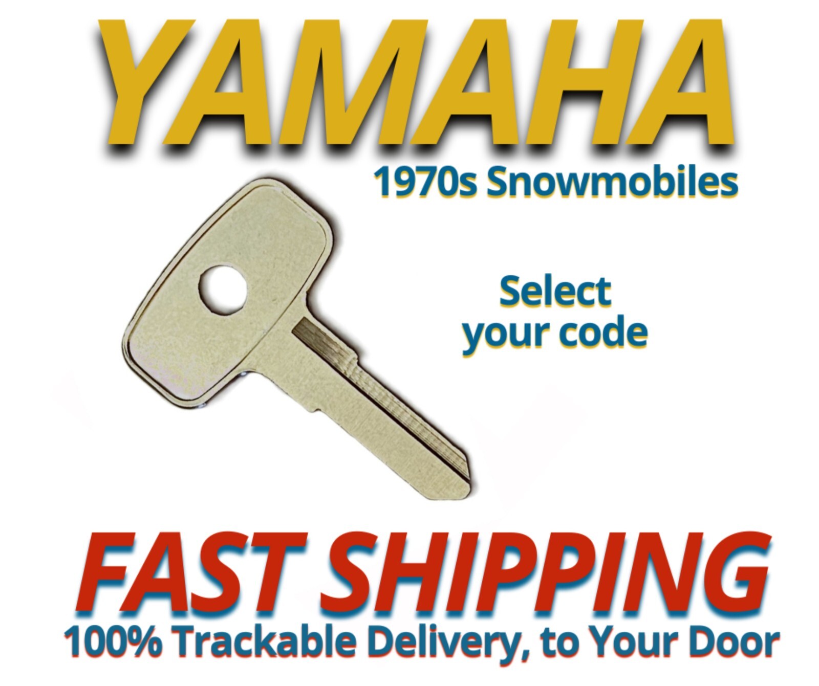 Yamaha Snowmobile Keys Sled Replacement Key Cut to your Code Odd Codes 615-627