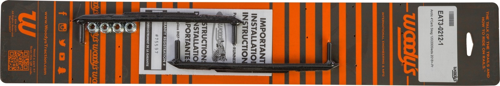 Woodys EAT3-0212 Pr/Woodys 4″ Carbide fits Artic Cat