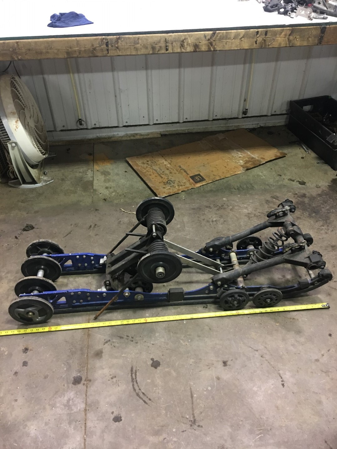 09 Yamaha FX Nytro FX10 Snowmobile rear shocks undercarriage skid runners