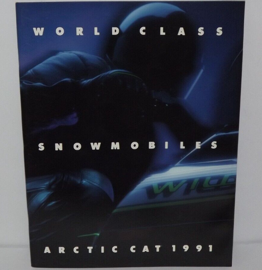 Vtg Artic Cat 1991 World Class Snowmobile And Accessory  Advertising Brochure