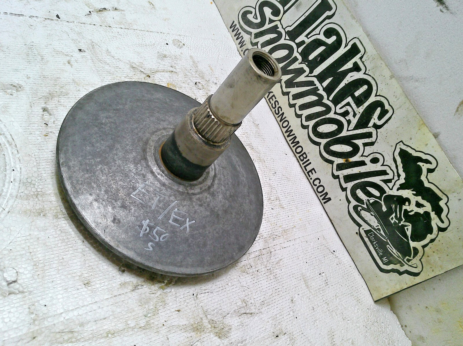 Yamaha Enticer 340 Exciter 440 Snowmobile Primary Drive Clutch Rear Sheave