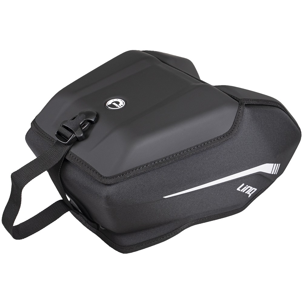 Ski-Doo 860201275 Black LinQ Trail Seat Bag REV Gen4 Narrow MXZ
