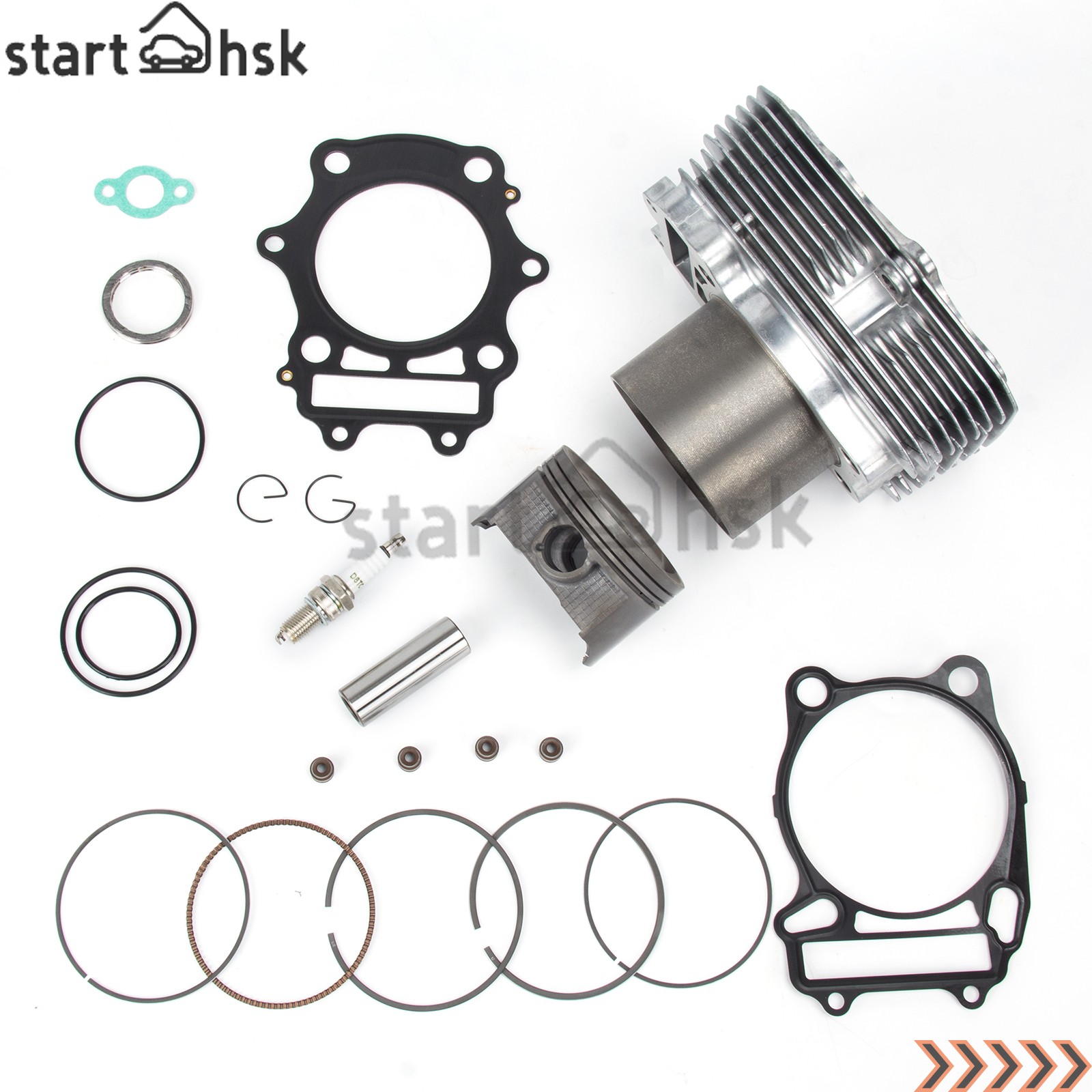 For Artic Cat 400 4×4 Manual Automatic Cylinder Jug Piston Top End Rebuild Kit