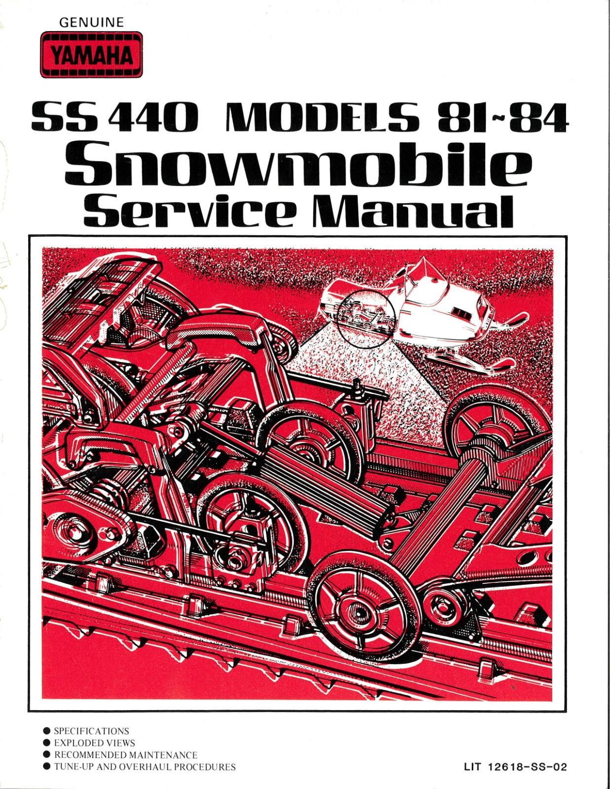 Yamaha Snowmobile Service Manual SS440 Models 1981-1984