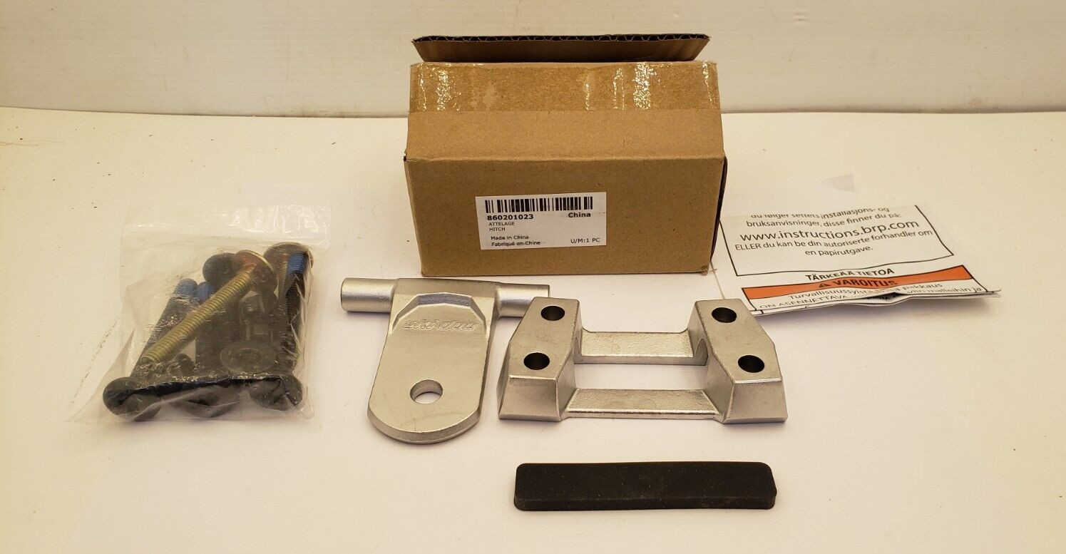 SKI-DOO 860201023 HEAVY DUTY TONGUE HITCH, STAINLESS STEEL, OEM, NIB
