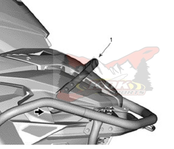 BRP LYNX FRONT BUMPER CROSS SUPPORT 860202479