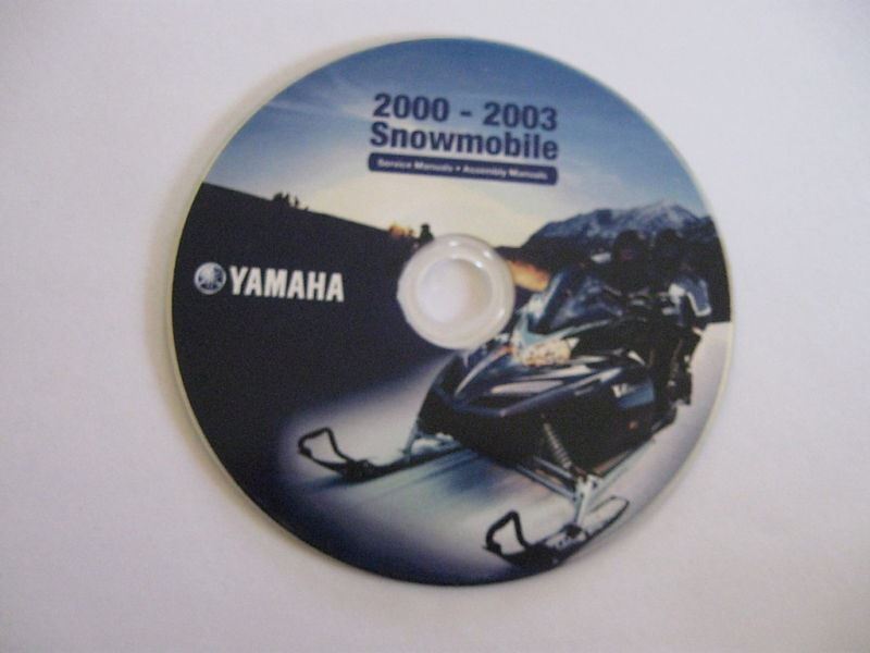 2000-2003 Yamaha Snowmobile Service Manuals CD
