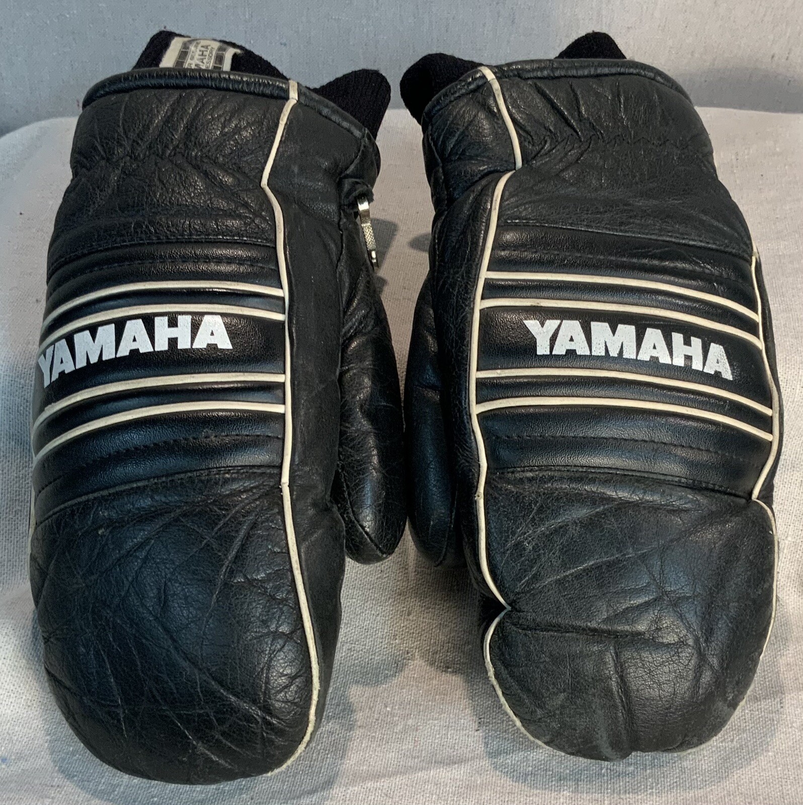 Vintage YAMAHA Snowmobile Mitten Leather Adult Men’s XS