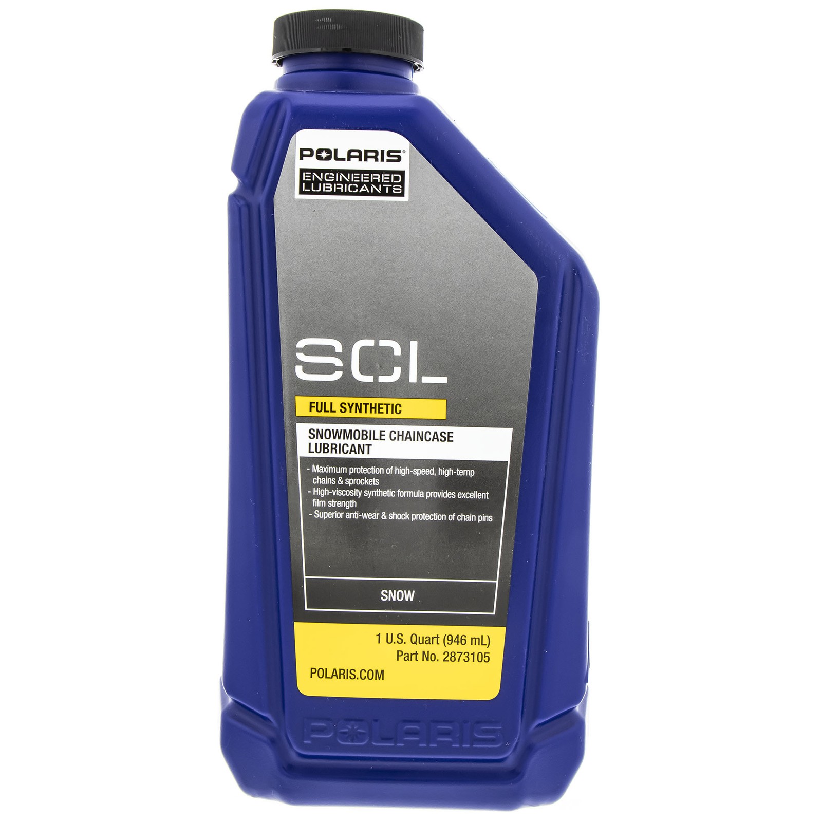 Polaris 2873105 SCL Full Synthetic Snowmobile Chaincase Lubricant Oil 1qt Bottle