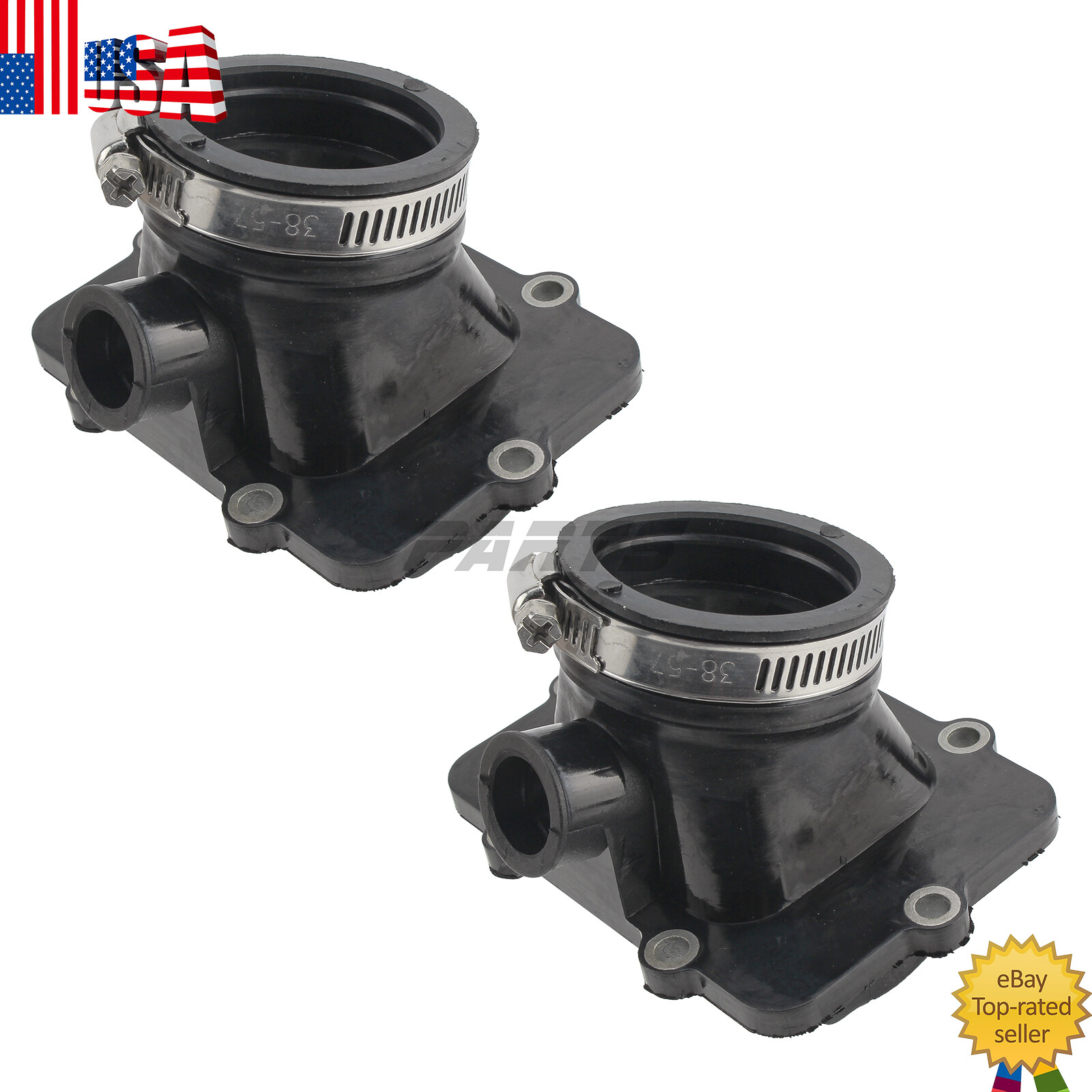 2001-04 For Ski Doo 500 600 Set(2) Carb Intake Boots Replace 420867880 420867882