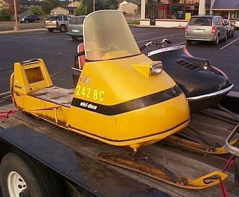 1964-1970 Vintage Snowmobile Ski-Doo Yellow Aerosol Paint