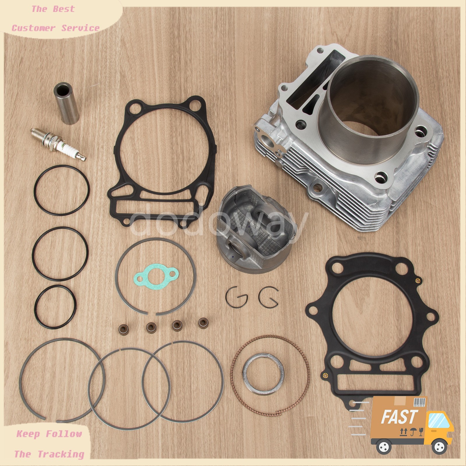 For 2004-2008 Artic Cat 400 Manual & Automatic Cylinder Jug Piston Top End Kit