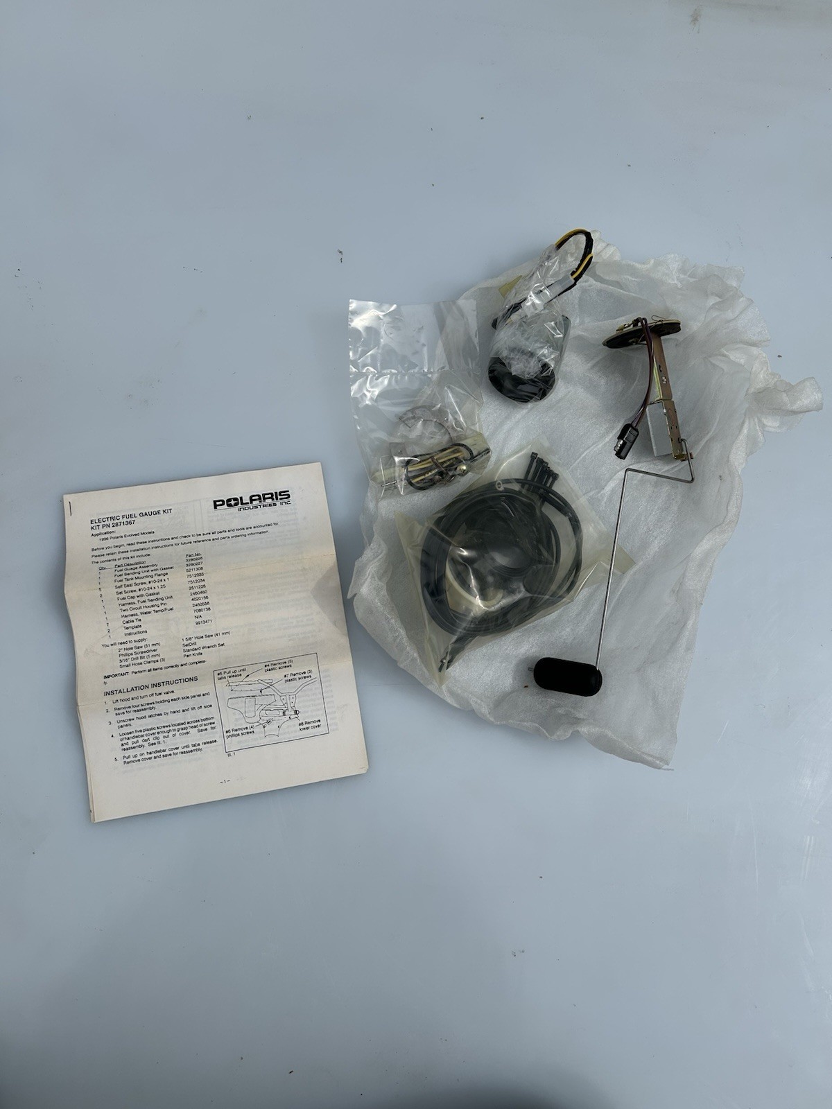 Polaris Snowmobile NOS Fuel Gauge Kit