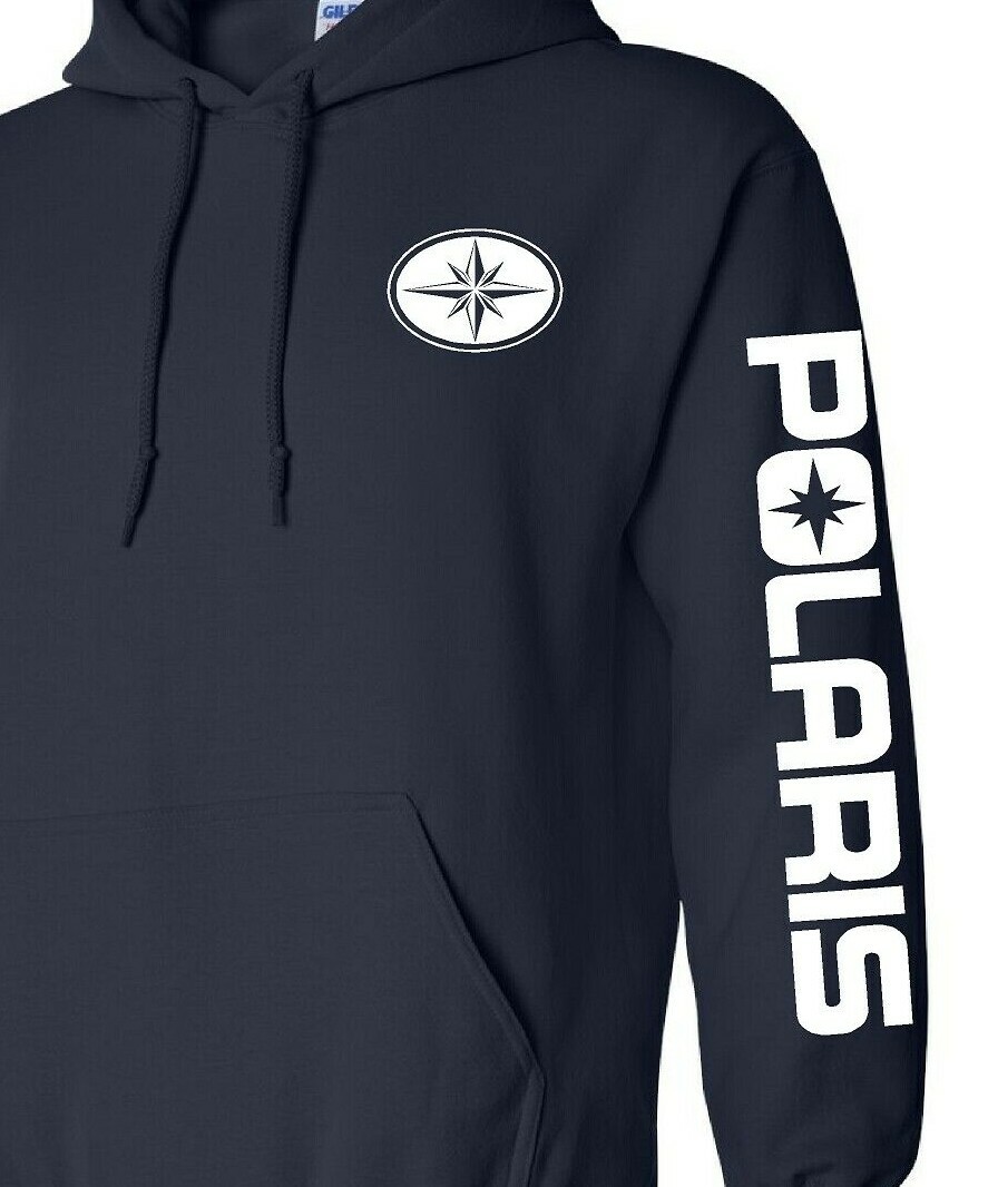 POLARIS SNOWMOBILE Hoodie Sweatshirt NAVY or BLACK *Choose Design Color* ATV