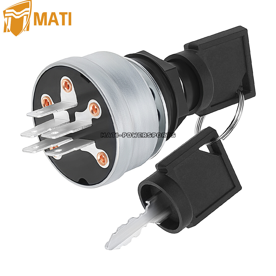 3 Position 5 Pin Ignition Key Switch for Polaris Snowmobile 2200358/ 2205055