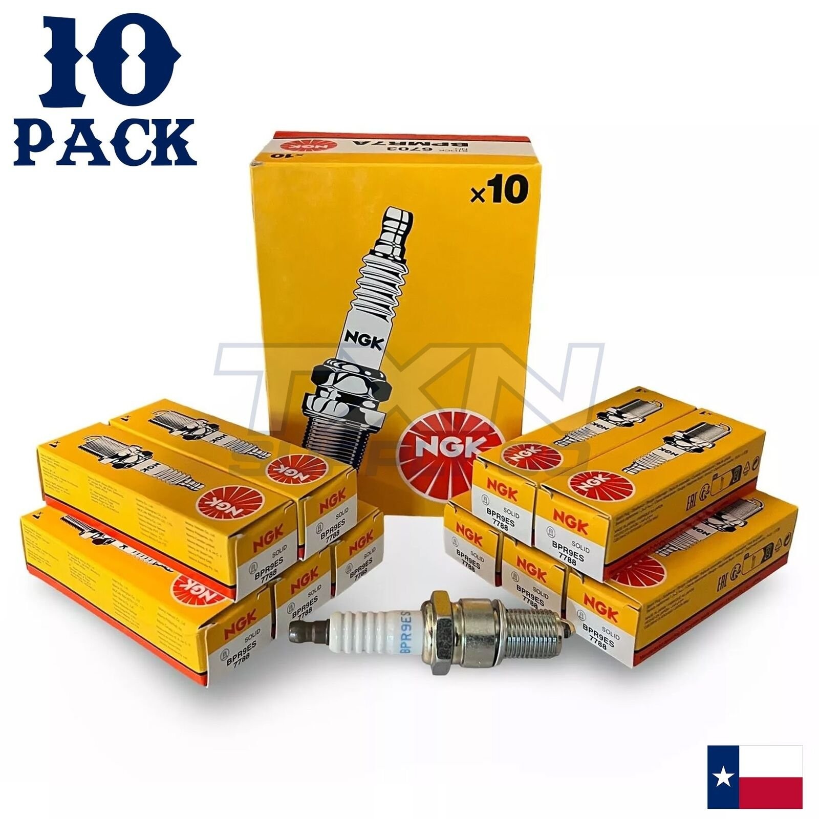 NGK Spark Plug BPR9ES For Artic Cat M, XF, ZR Models – 10 Pack