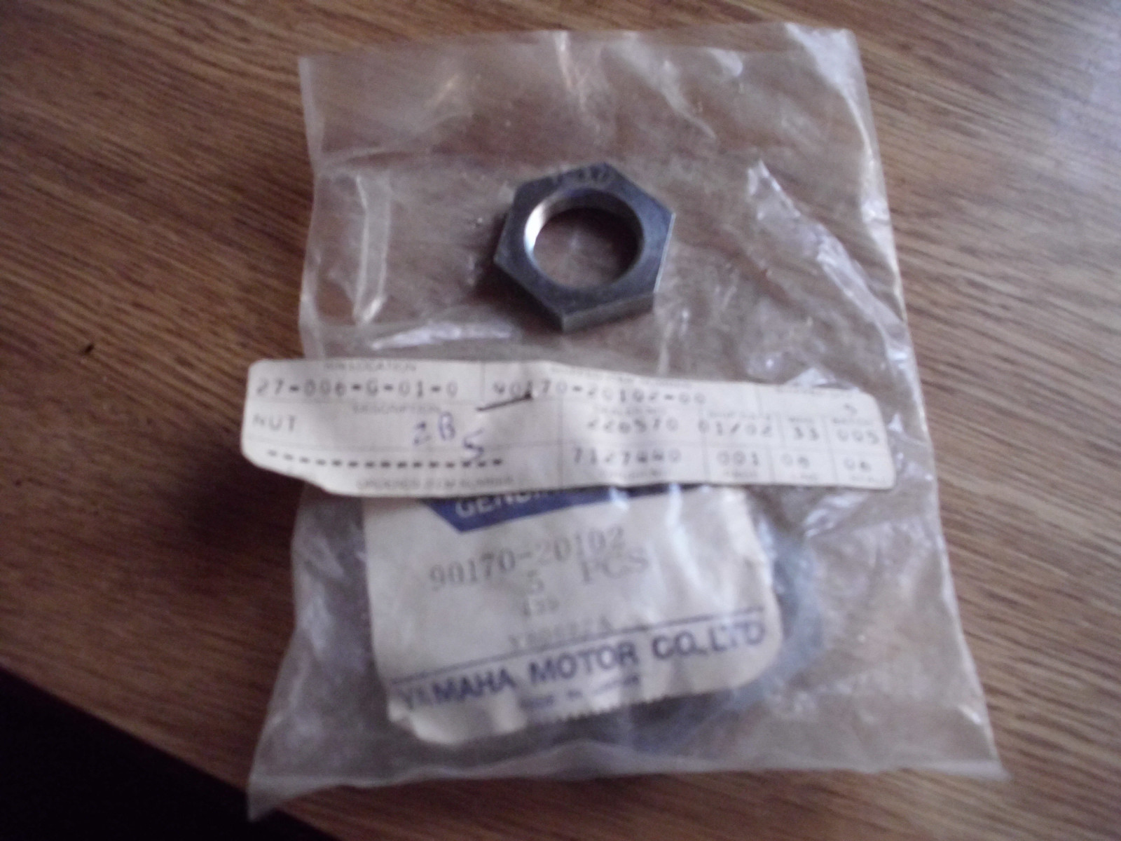 Yamaha Snowmobile GP GS SM Suspension Rear Axle Nut NEW OEM 90170-20102