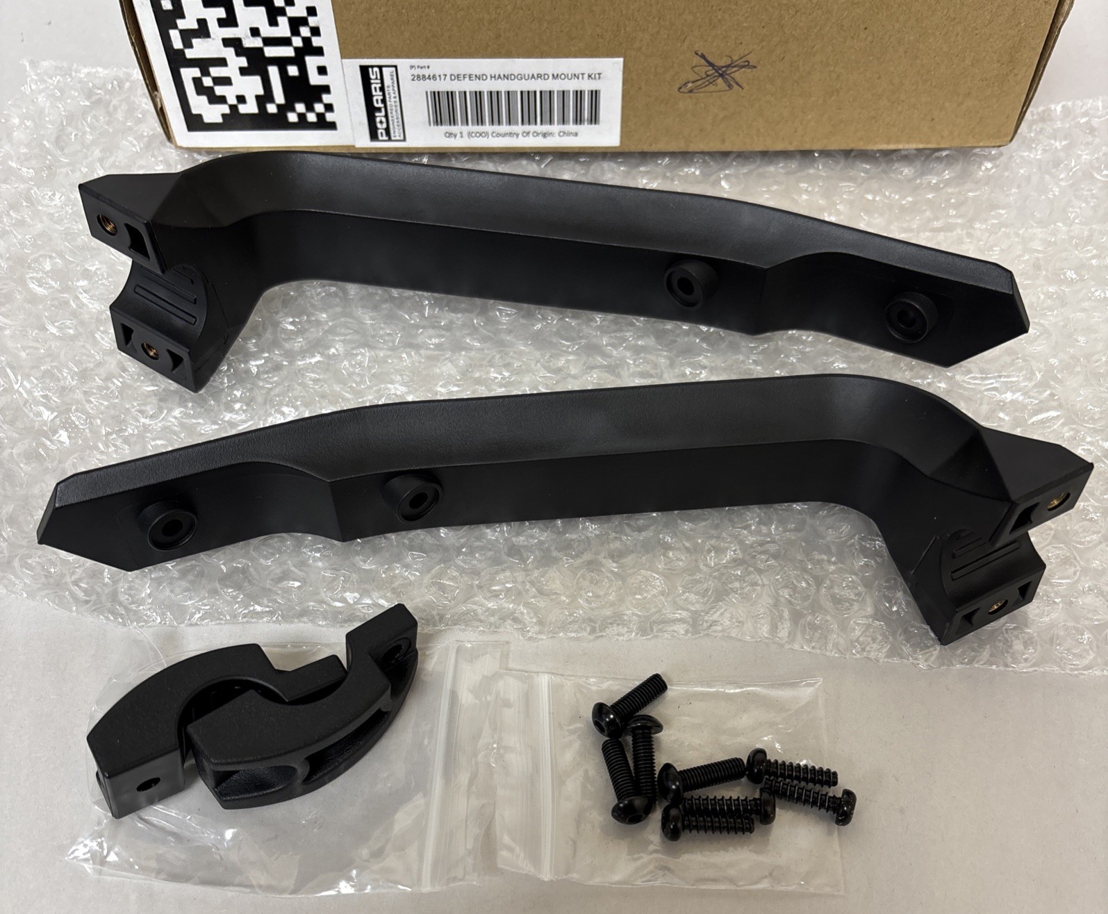 2-2022-26 Polaris Snowmobile OEM Defend Handguard Mounts Kit, BLK #2884617 #M463