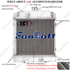 2 Row Aluminum Radiator For Artic Cat Prowler 550 700 TRV 550 450 700 #0413205