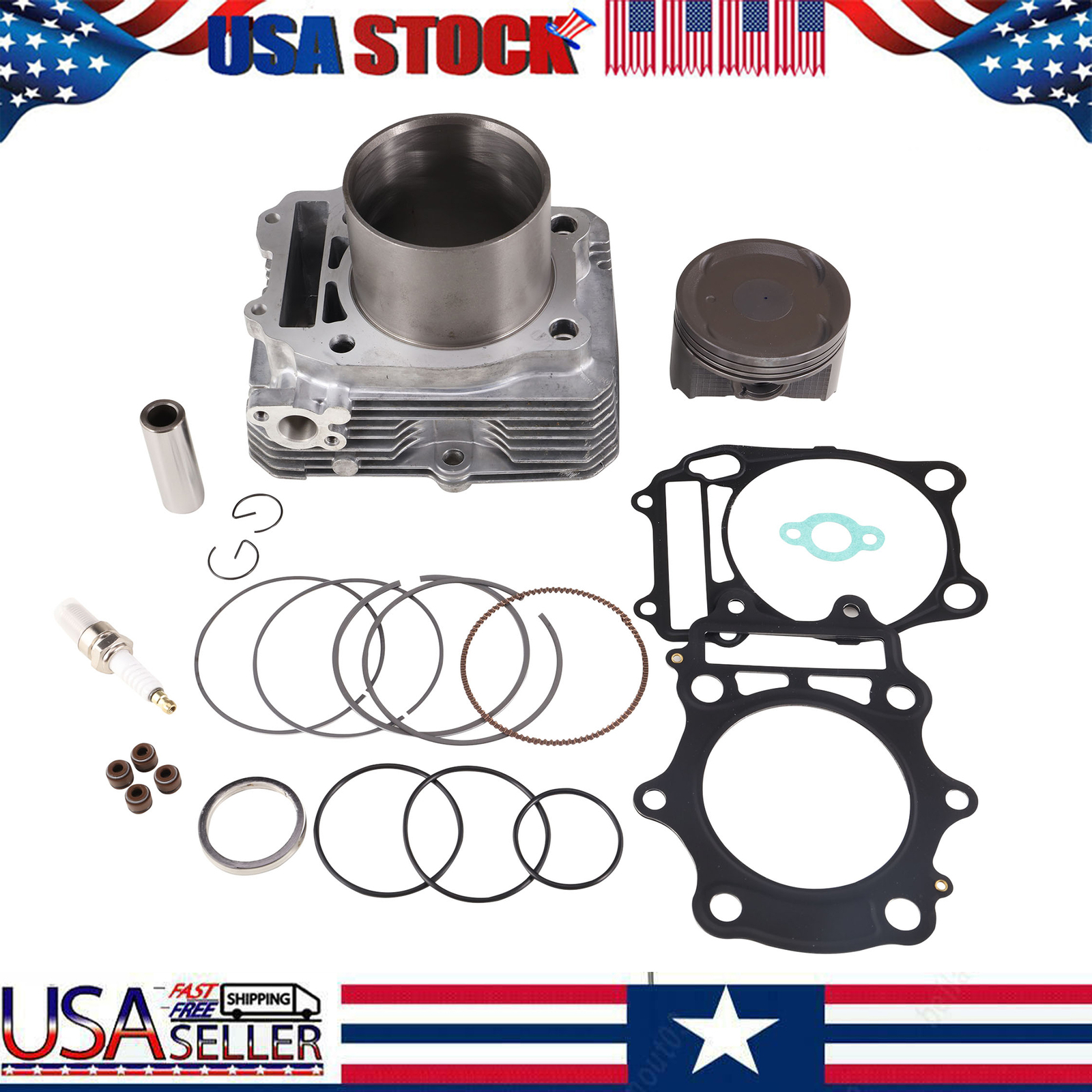 Cylinder Jug Piston Top End Rebuild For Artic Cat 400 Manual Automatic 04-08 US