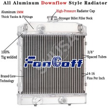 2 Row Aluminum Radiator For Fits Artic Cat Prowler 700 550 TRV 700 ,550,450