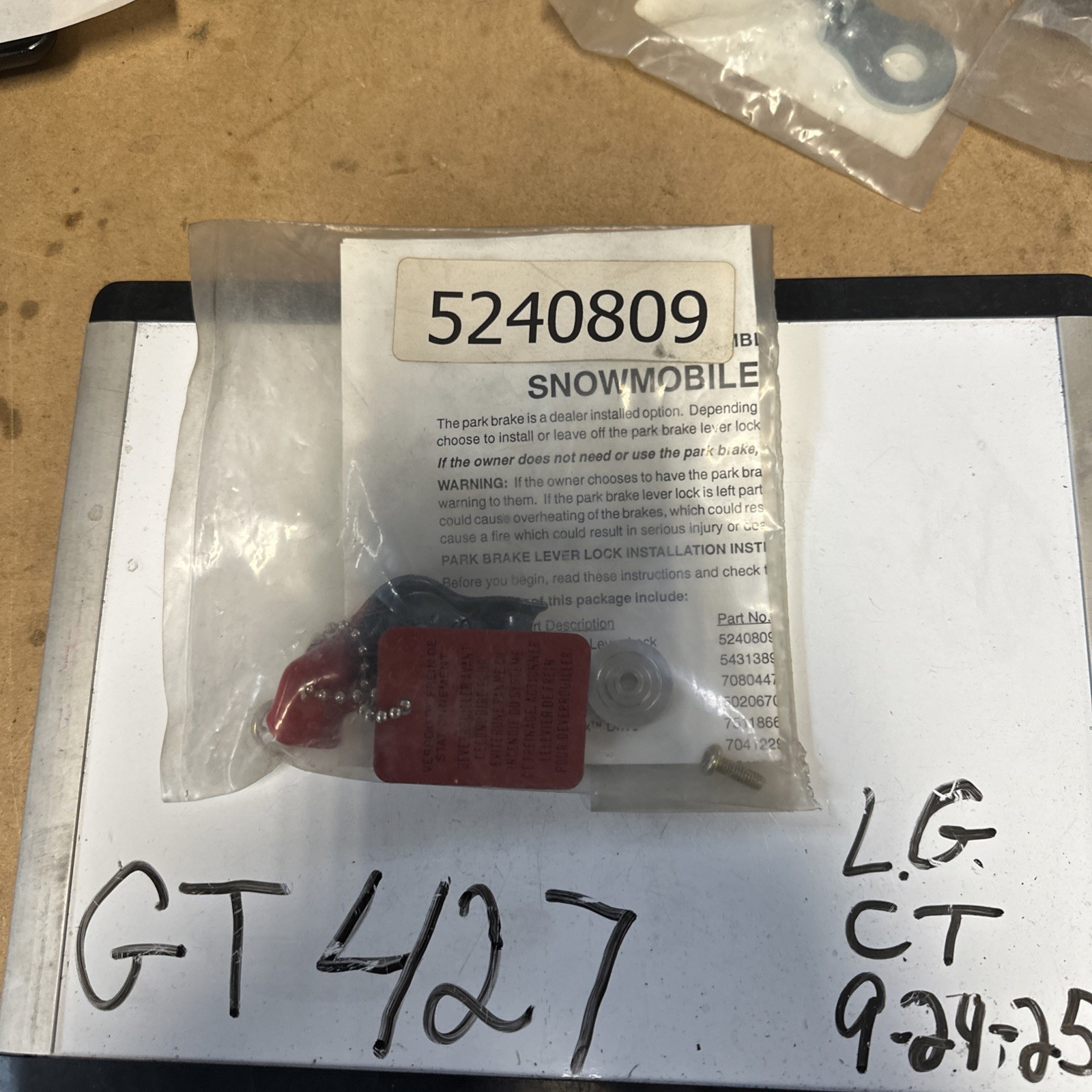 Genuine POLARIS Snowmobile PARKING BRAKE KIT 5240809 OEM New Old Stock