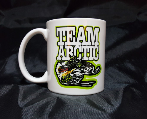Reproduction Vintage Arctic Cat “Team Arctic” Snowmobiler Logo Coffee Mug (005)