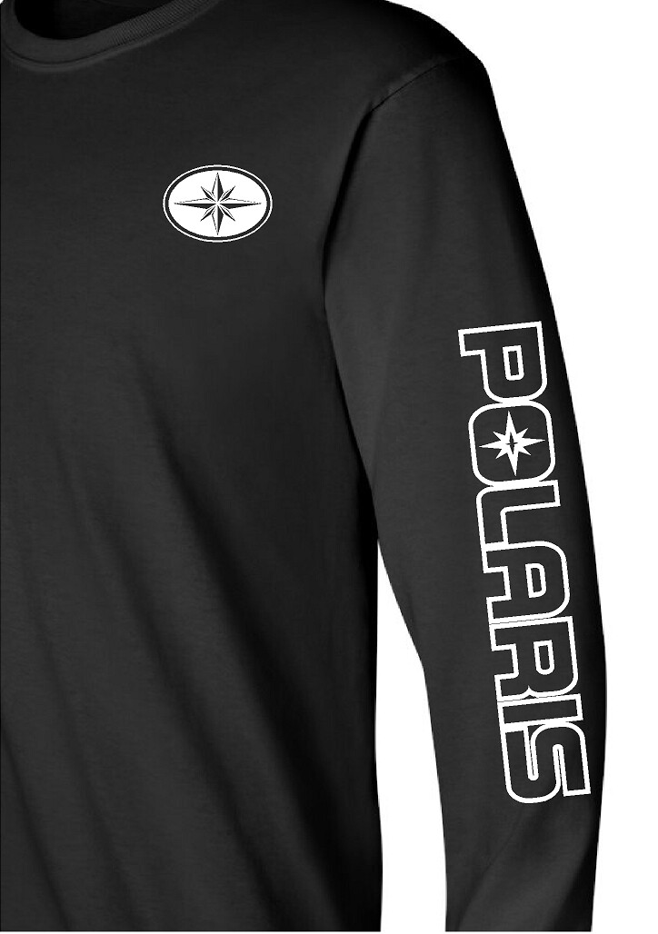 POLARIS SNOWMOBILE ATV Long Sleeve T-Shirt *FAST SHIP Choose Design Color outlne