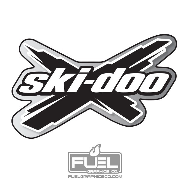 Ski-doo MXZ X REV-XP, XS Chassis Race Mod Snow Flap Premium High Tack Decal