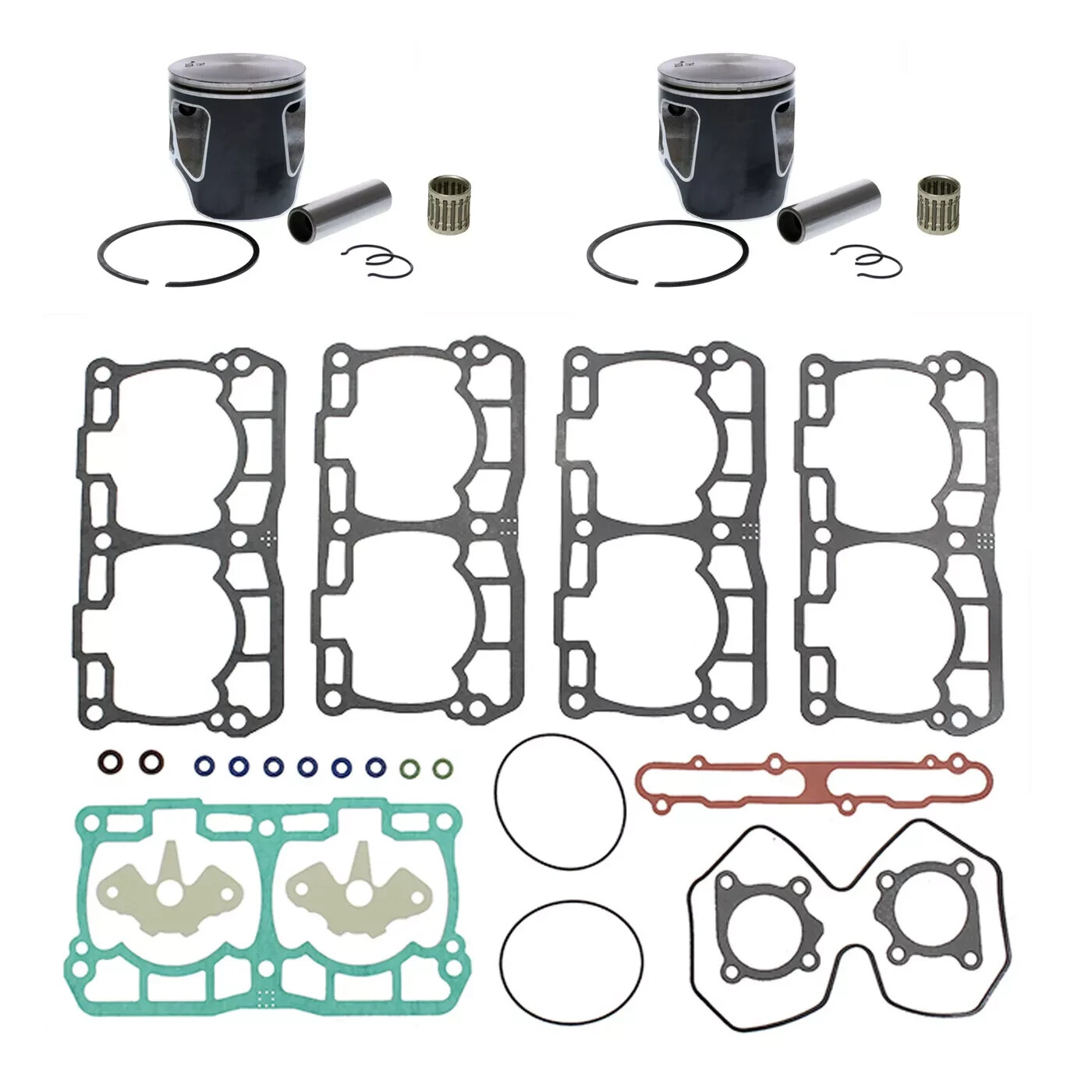 Ski-Doo Backcountry 850 SPI Pistons Top End Rebuild Kit Gaskets 82mm 2019-2025