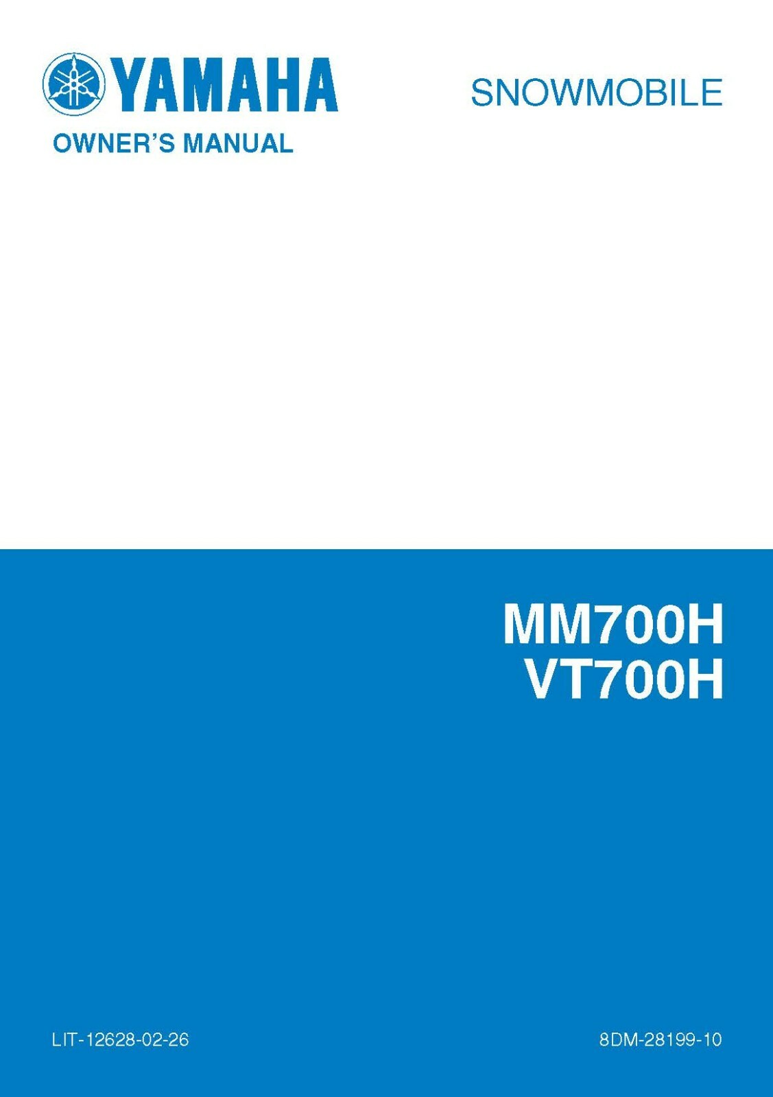 Yamaha Snowmobile Owners Manual Book 2003 VENTURE 700 – VT700H