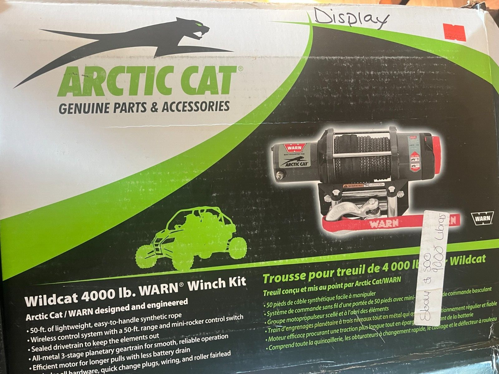 New Artic Cat Wildcat 4000 lb. Warn Kit Missing Winch Parts Only 88590 88419