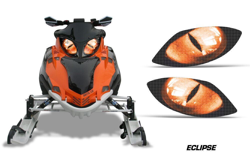 Snowmobile Headlight Eye Graphics Kit Decals For Arctic Cat Firecat ECLPS O