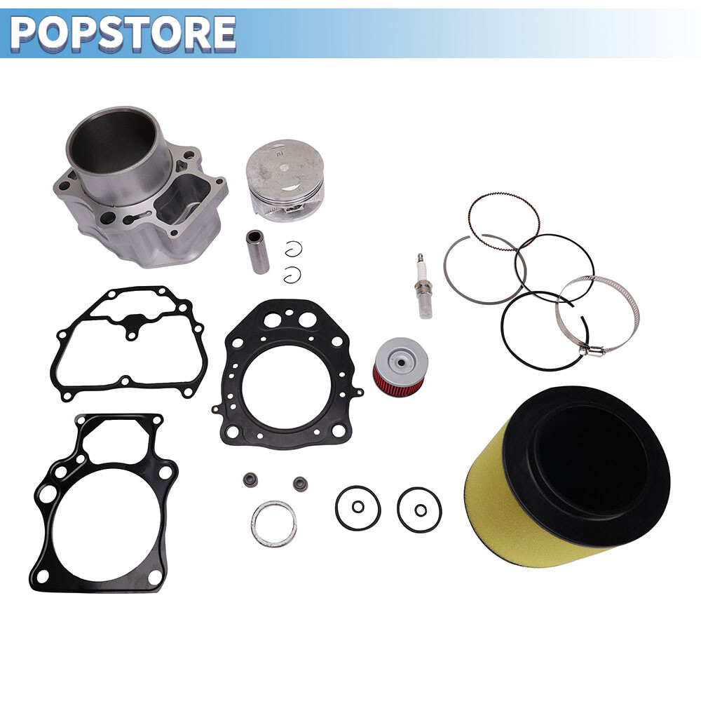 For 04-08 Artic cat 400 Manual Automatic Cylinder Jug Piston Top End Rebuild kit