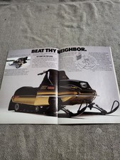 VINTAGE 1980 YAMAHA SNOWMOBILE BROCHURE SRX440  EXCITER SS440 Enticer ET300 80