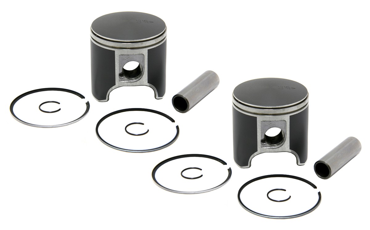 2 SPI .020 Over Bore Piston Kits fits Ski-Doo 1993-1999 670 non-HO Sleds 78.5mm