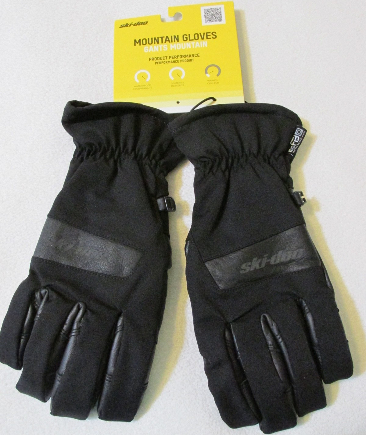Ski-Doo  Mountain Gloves Wateproof Flexible Terrain Race Black sz L  NEW